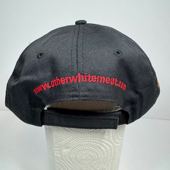 K-Products Pork The Other White Meat #46 Racing Hat Checkered Flag Cap Y2K - Picture 4 of 9